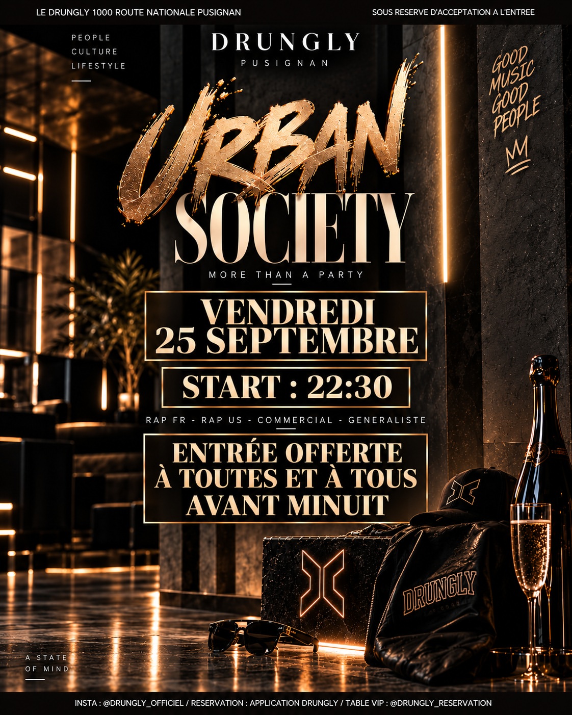 Vendredi 25 Septembre - Urban Society 🖤