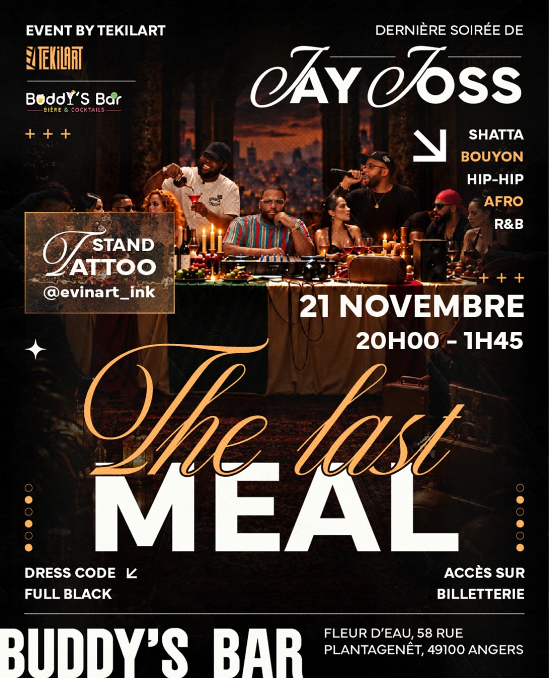JAY JOSS prend une dernière fois le contrôle du Buddy’s Bar pour THE LAST MEAL, sa dernière soi