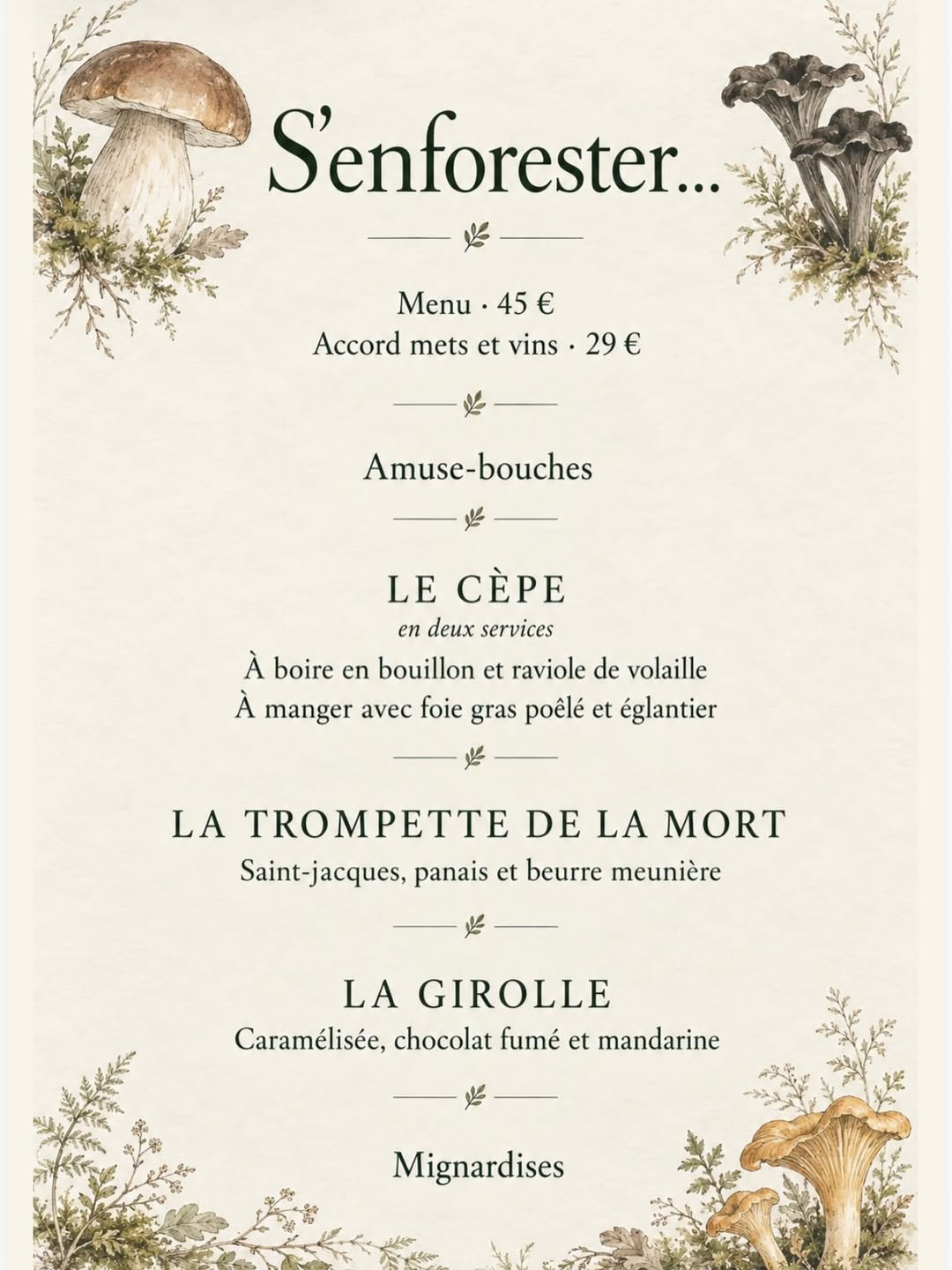 🌲 Une soirée unique, au cœur de la forêt… 🍂