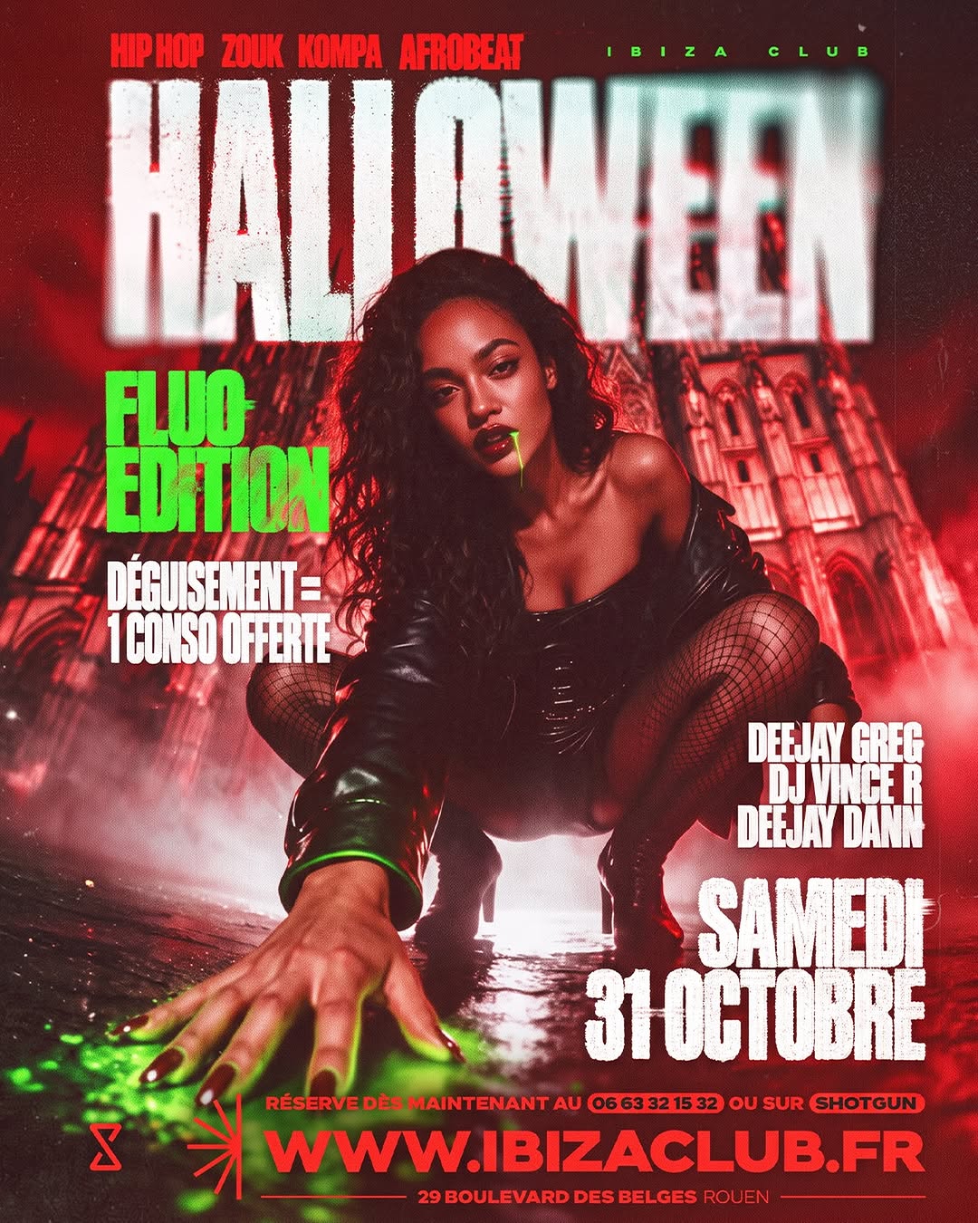 🎃💋 Halloween Night – Fluo Edition 💚🩸