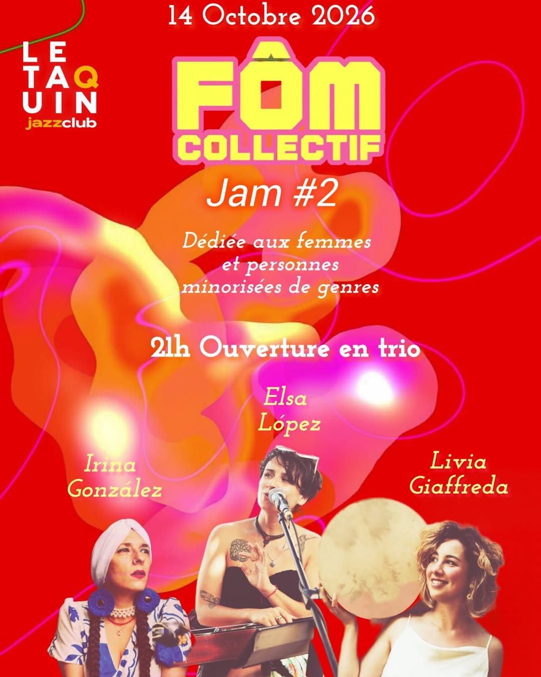Prochaine Jam du Collectif FÔM le 14 octobre à 21h !