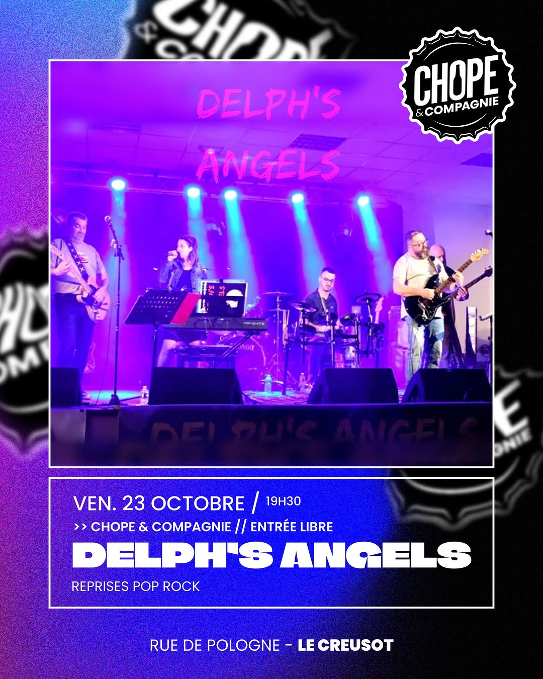 Concert Live Rock @ Chope et Compagnie Le Creusot