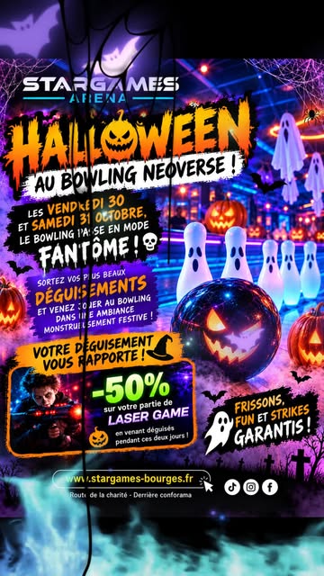 🎃👻 HALLOWEEN DÉBARQUE CHEZ Stargames Bourges ! 👻🎃