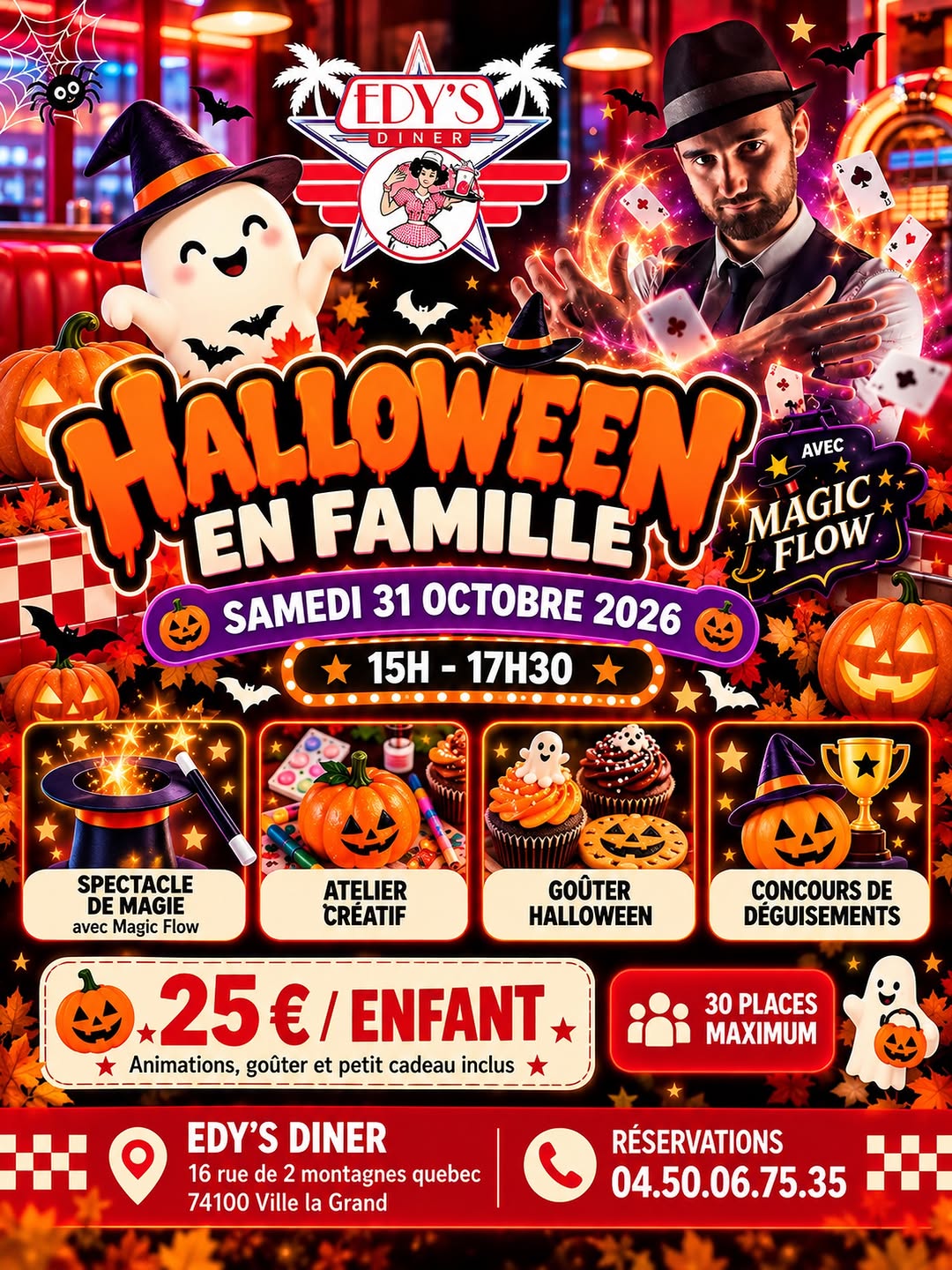 🎃👻 Halloween en Famille Chez Edy’s Diner ! 👻🎃