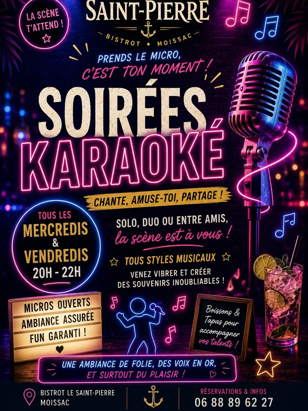 La scène est à vous au Saint-Pierre !