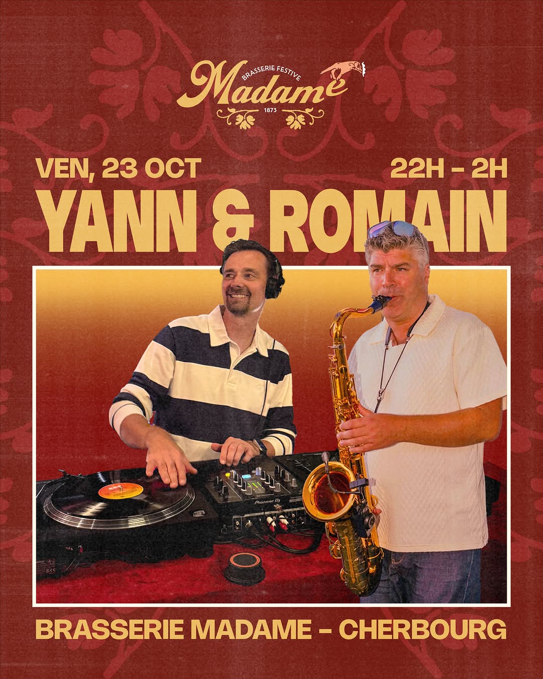 DJ Set House avec yann_vico_dj @ Brasserie Madame