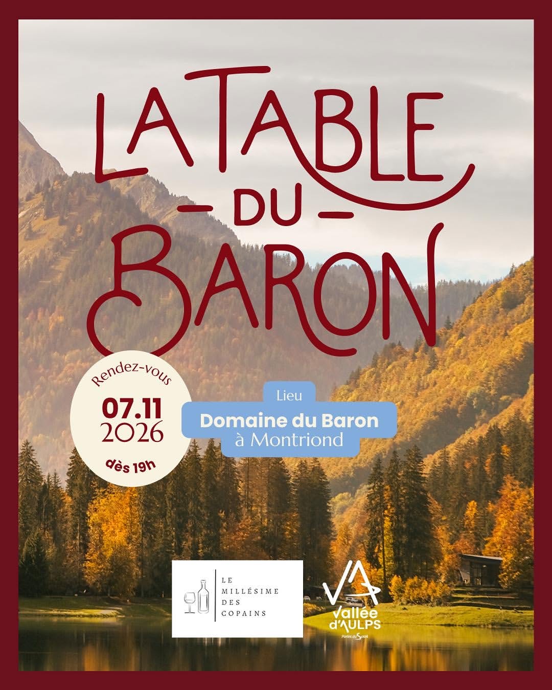 đœ la Table du Baron â Une SoirĂ©e Dâexception Ă Montriond