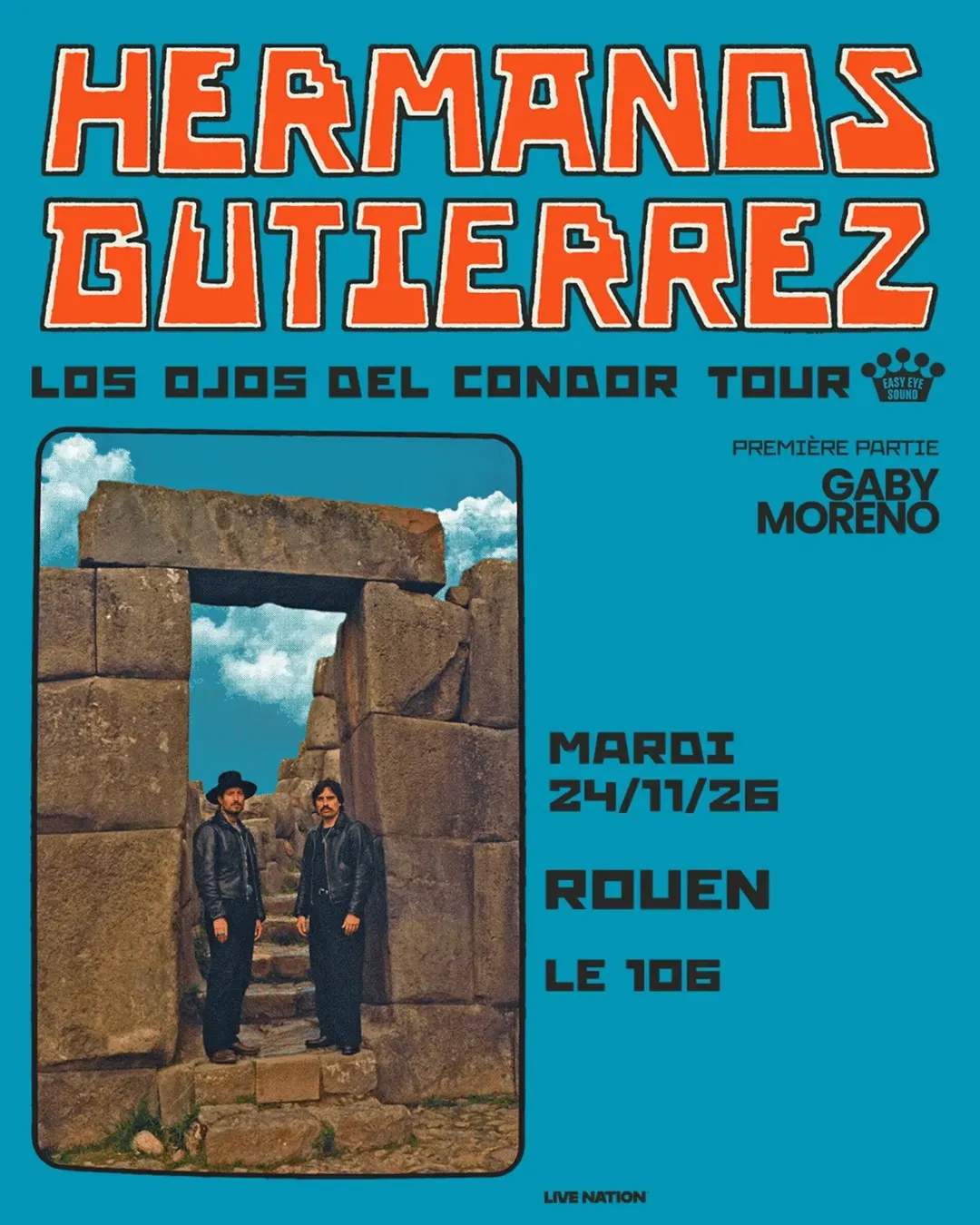 Gaby Moreno en concert le mardi 24 novembre en première partie de Hermanos Gutiérrez !