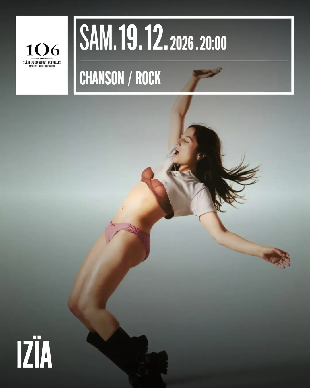 @iziamusic en concert le 19 décembre ! Ouverture de la billetterie le 2 juillet à 10h