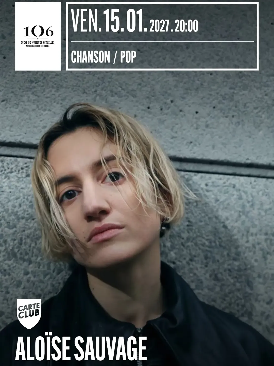 @aloisesauvage en concert le 15 janvier !
