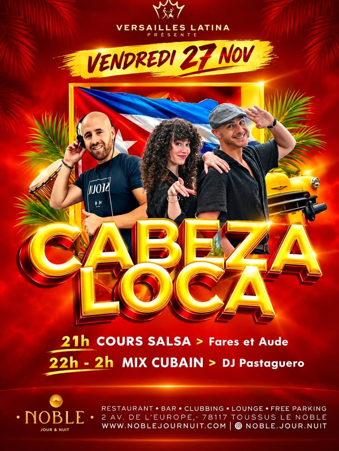Enfin le retour de la CABEZA LOCA – la soirée qui ne fait pas tourner que la tête 🙃❣