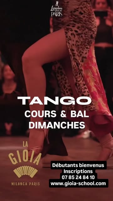 Cours et soirée de Tango argentin