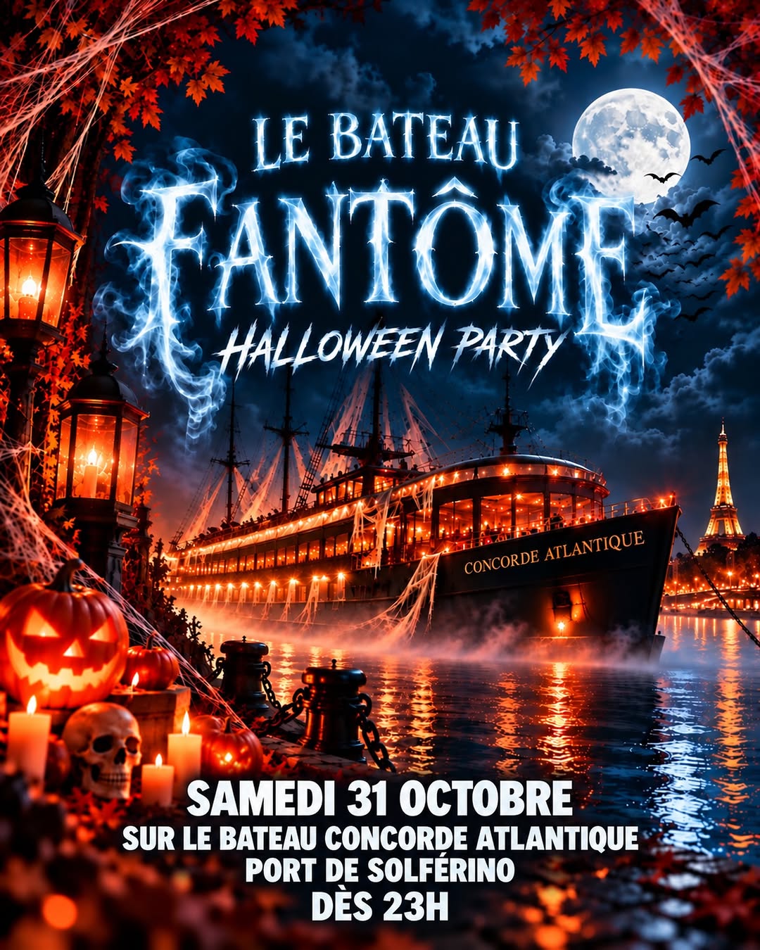🎃👻 LE BATEAU FANTÔME débarque sur la Seine ! 👻🎃