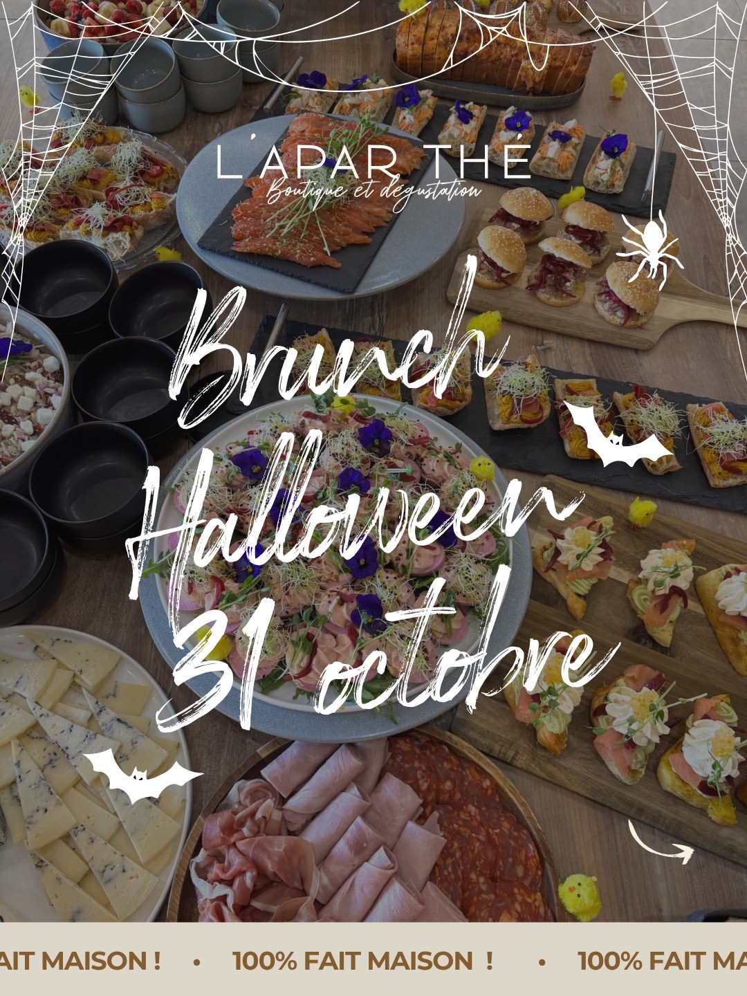 Cette fois-ci, rendez-vous samedi chez L’apar Thé pour un brunch à l’ambiance aussi gourmande que m