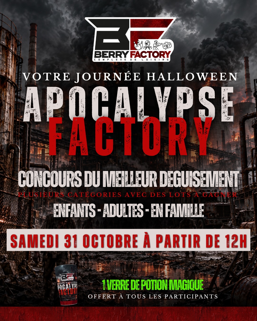 Le samedi , préparez-vous à vivre une journée Halloween complètement apocalyptique !