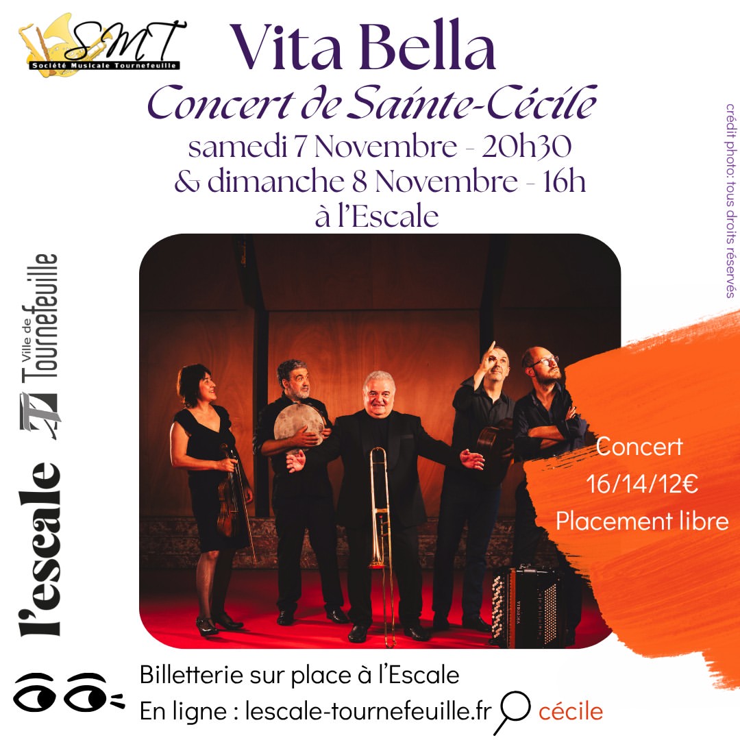 Concert Sainte-Cécile avec Vita Bella