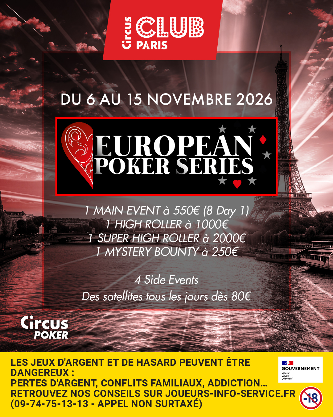 💥european Poker Series