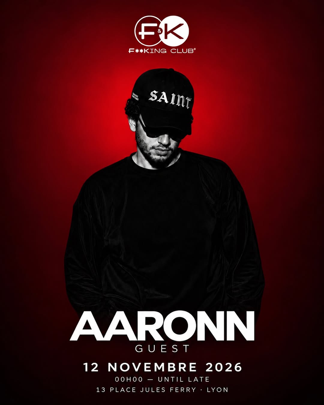 Le 12 novembre @aaronndj prendra le contrôle des platines Une soirée qui s’annonce électrique