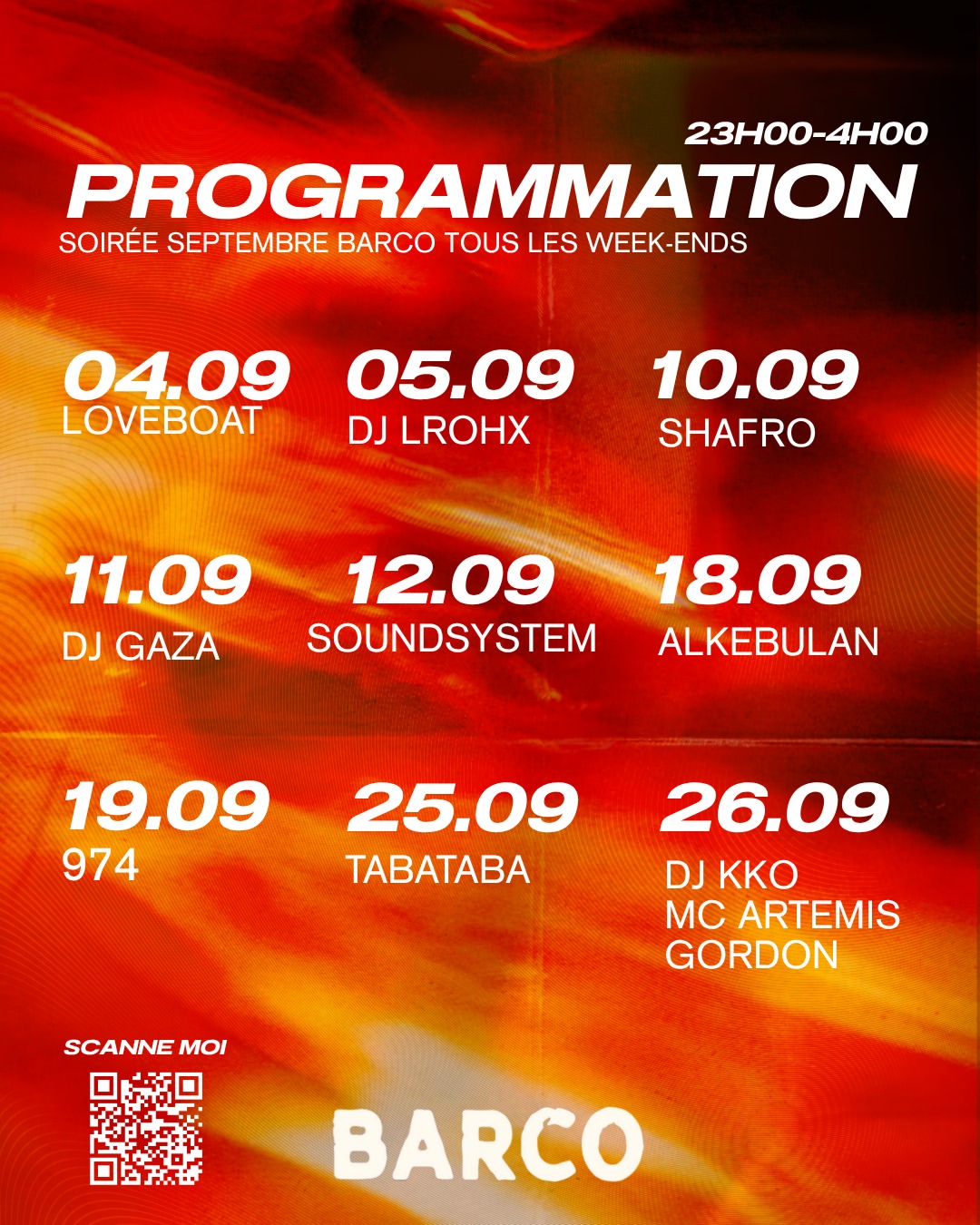 La Programmation de Septembre Est Là