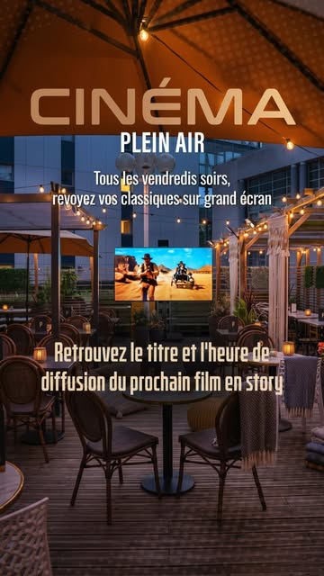 Tous les vendredis soir, le cinéma s'invite sur notre grand écran ! 🎬