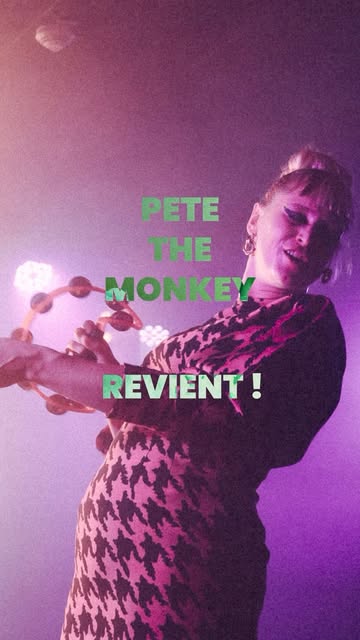 @pete_the_monkey revient à La Bellevilloise ce vendredi 23 octobre 2026, tenez vous prêts ! 🐒