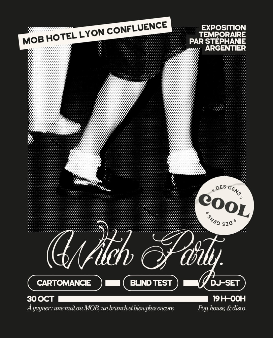 Le vendredi , le MOB se transforme en Witch Party avec @des_gens_cool_ , Cartomancie, blind-test, DJ