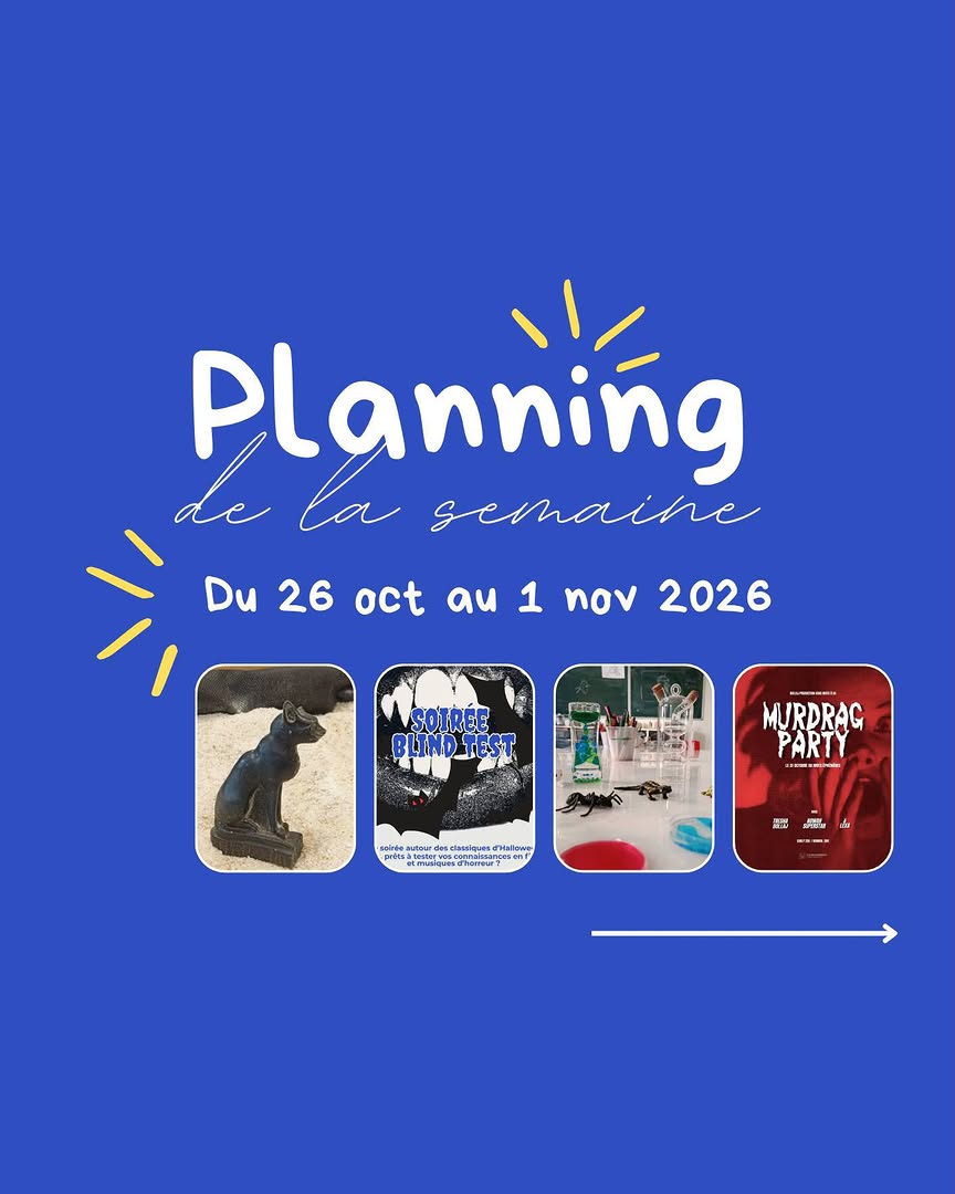Semaine du 26 octobre au 1er novembre
