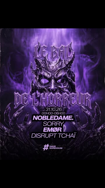😈 Samedi 31 octobre — LE BAL DE L’HORREUR 😈
