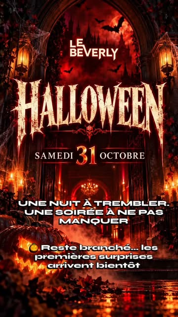 🎃 Le Beverly vous prépare une nuit de terreur…