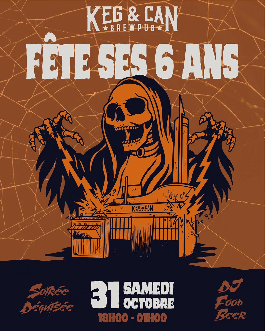 Samedi 31 Octobre, le Keg fêtera ses 6 ans !